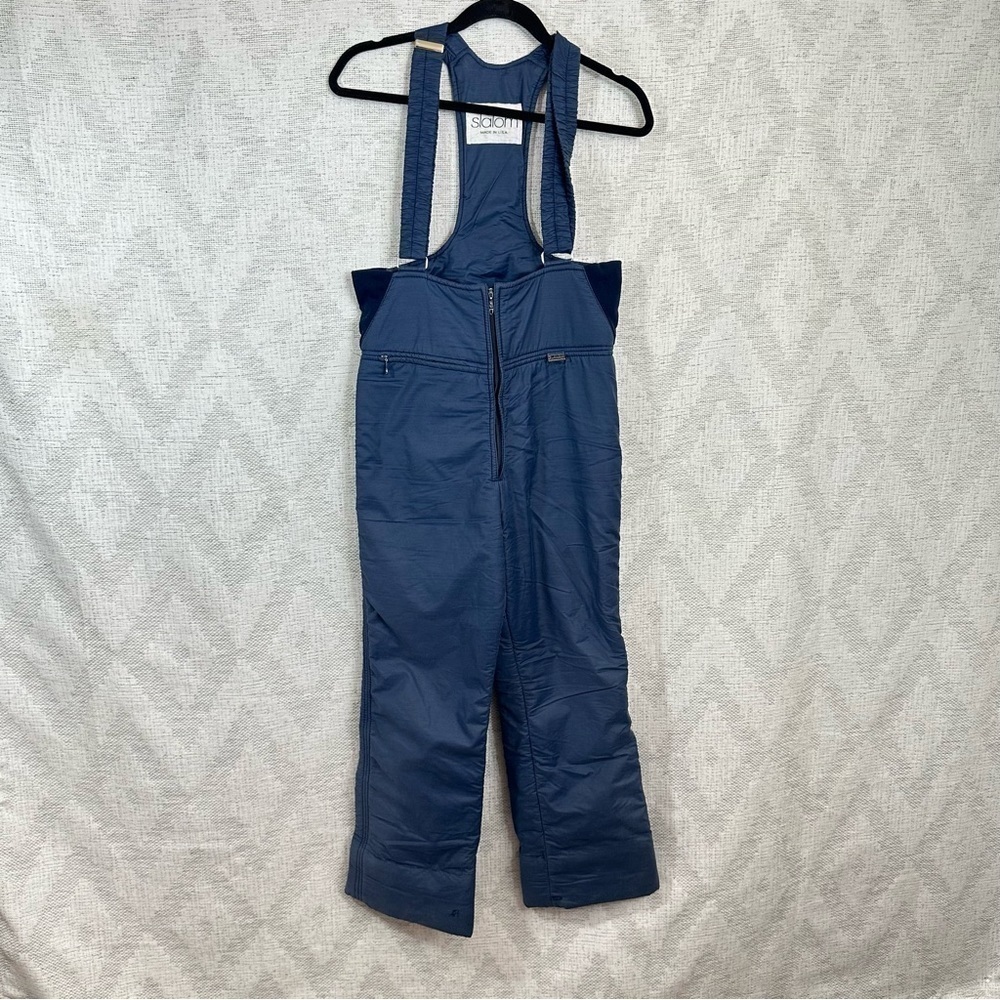 Vintage Slalom navy overall snow pants